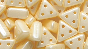 63TI651-P: Czech Emma Bead Cream Pearl 3-hole 3x6mm 600 Pieces