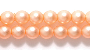 4GP632-M: CZ Round Silk Pearl LT Orange 4mm 1000PC