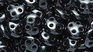 64DS309: CZmates Quadralentil Hematite 6mm 74PC