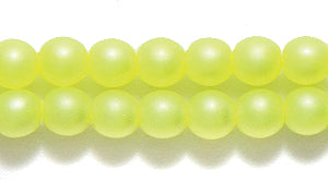 4RD621-N3: CZ Round Yellow Silk Neon Pearl 4mm 540PC