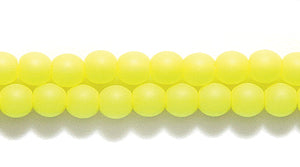 3RD622-NM: CZ Round Yellow Neon Matte 3mm 600PC