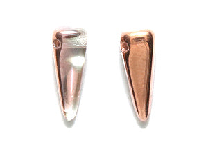 13DP854-HC: CZ Villa Drop Copper Half Coated 6x13mm 75PC