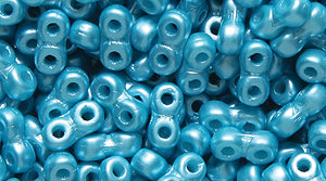 25TQ664-P: Czech Infinity Aqua Pastel Pearl 2x5mm - 1200 Pieces