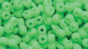 25TQ684-NM: Czech Infinity Neon Green Matte 2x5mm - 1200 Pieces