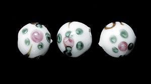 6FS112: CZ Floral Sputnik White 6mm 1PC