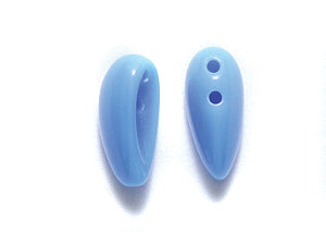 42CM173: CZ Chilli Two Hole Opaque Blue 4x11mm 300PC