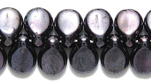 57DP109-83: CZ Pips Amethyst Picasso Purple/silver Black 5x7mm 400PC