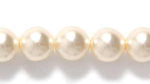 6GP615: CZ Glass Pearl Parchment 6mm 300PC