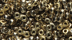 25TQ853-F: Czech Infinity Full Honey Gold 2x5mm - 1200 Pieces