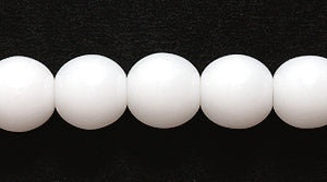 6RD112: CZ Round Opaque White 6mm 600PC