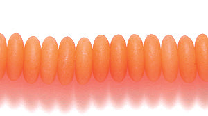 6RL638-NM: CZ Rondell Neon Orange Matte 6mm 300PC