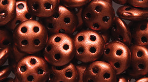 64DS958-ME: CZmates Quadralentil Silk Dark Copper 6mm 74pc 74PC