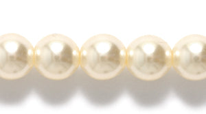 6GP614: CZ Glass Pearl Cream 6mm 600PC