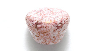 25DP096: CZ Gum Drop Pink Picasso Alabaster Two Hole 10x12 48PC