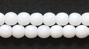 4RD112: CZ Round Opaque White 4mm 1200PC