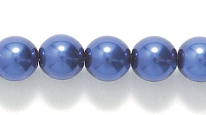 6GP677: CZ Glass Pearl DK Navy Blue 6mm 300PC