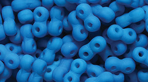 25TQ668-N: Czech Infinity Neon Capri Blue Matte 2x5mm - 1200 Pieces