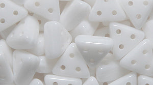 63TI112-3: Czech Emma Bead White 3-hole 3x6mm 600 Pieces