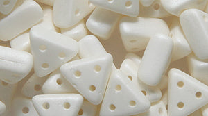 63TI910-NG: Czech Emma Bead Lumi Powdery White 3-hole 3x6 600 Pieces