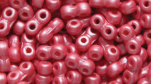 25TQ993: Czech Infinity Powdery Prl Dusty Rose 2x5mm - 1200 Pieces