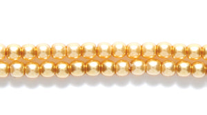 2GP652: CZ Glass Pearl Gold 2mm 600PC