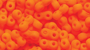 25TQ638-NM: Czech Infinity Neon Orange Matte 2x5mm - 1200 Pieces