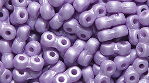 25TQ997: Czech Infinity Powdery Prl Lilac 2x5mm - 1200 Pieces