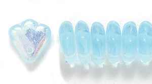 90FL562: Flower Petal LT Aqua AB 8mm 600PC