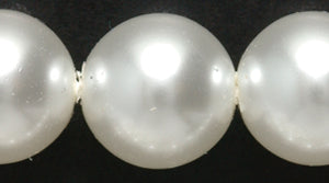 12GP612: CZ Glass Pearl White 12mm 120PC