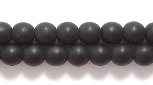 4RD109-M: CZ Round Black Matte 4mm 1500PC