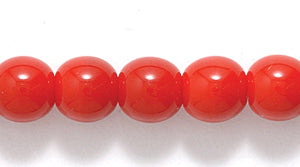 6RD144: CZ Round Opaque MED Red 6mm 600PC