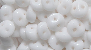 5ES112: Czech Es-o Bead 2-hole White 5mm - 150 Pieces