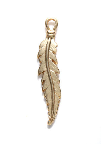 FI1869-HG: Feather Charm 32mm SHG 1PC