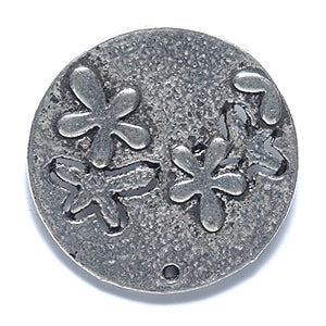 ME5162-S: PNDNT Flowers Round 22mm-20PC