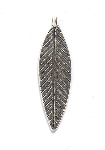 ME5636-S: CHARM Feather/leaf 10x33mm-15PC