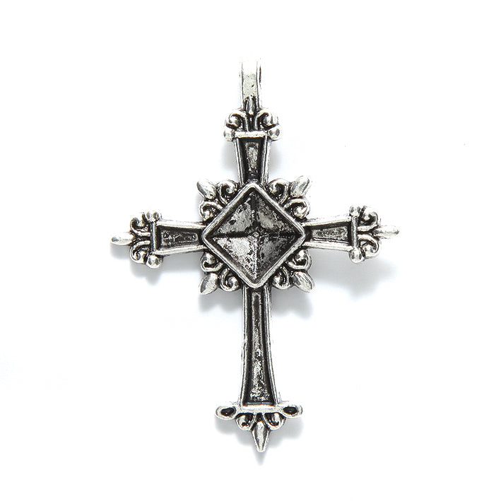 ME4066-S: PNDNT Cross Silver 35x48mm-4PC