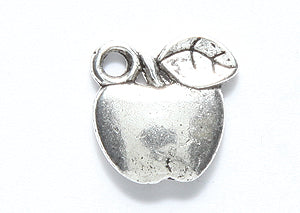 ME5138-S: CHARM Apple Leaf Silver 12mm-25PC