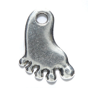 ME4253-S: CHARM Foot Silver 17x23mm-15PC