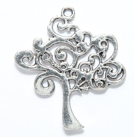 ME5890-S: PNDNT Tree Silver 38x42mm-2PC