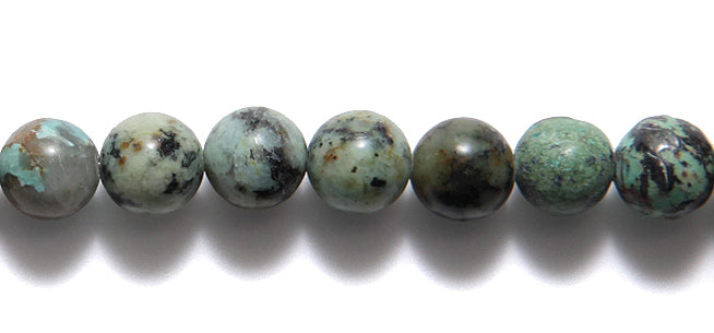 8ST433-8: African Turquoise Round 8mm 8 " 24PST