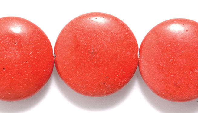 76ST612-2R: Magnesite Red Round Disc 25mm 6PST