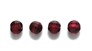 4ST418-CF: Red Garnet FC Coin 4mm 15PC