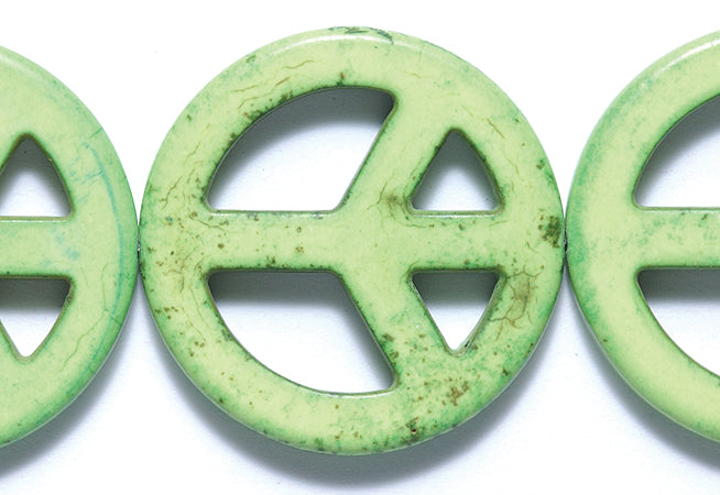 ST633-35G: Peace Sign Green 35mm