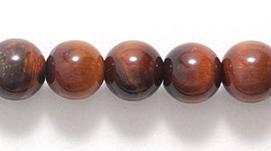 6ST421: Red Tiger Eye Round 6mm