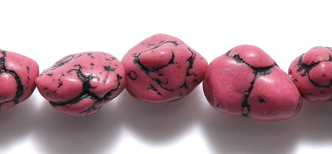 ST5605-393: Pink Magnesite Nugget20mm 15"R