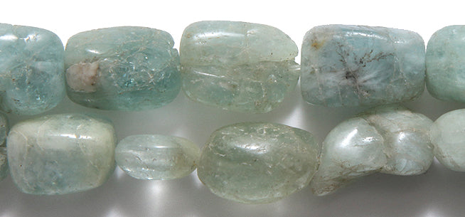 ST5605-479: Aquamarine Assorted Nuggets 8x14-14x20mm STR