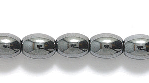 33ST403: Hematite Oval Rice 4x6mm