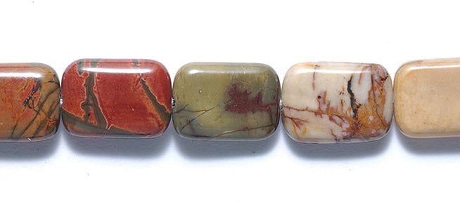 55ST451: Cherry Creek Jasper Rectangle 10x14mm