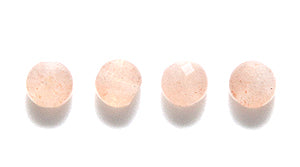 4ST185-PCF: Peach Moonstone FC Coin 4mm 15PC