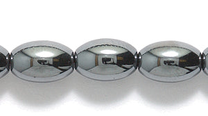 35ST403: Hematite Oval Rice 5x8mm